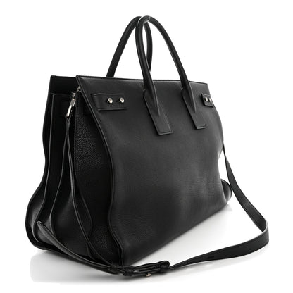 Saint Laurent Grained Calfskin Large Souple Sac De Jour Black 3 of 15
