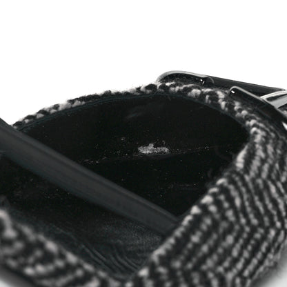 Valentino Garavani Tweed Signature Vlogo Slingback 80mm Pumps 38.5 Black 10 of 10