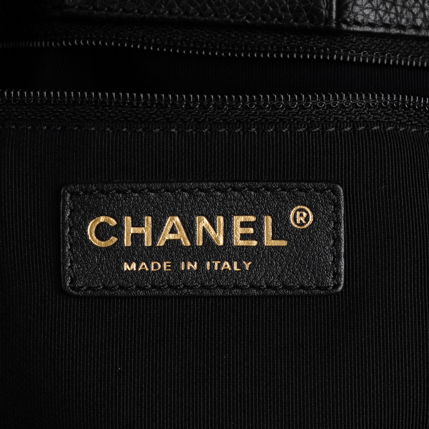 Chanel Calfskin Cerf Executive Shopper Tote Black 6 of 7
