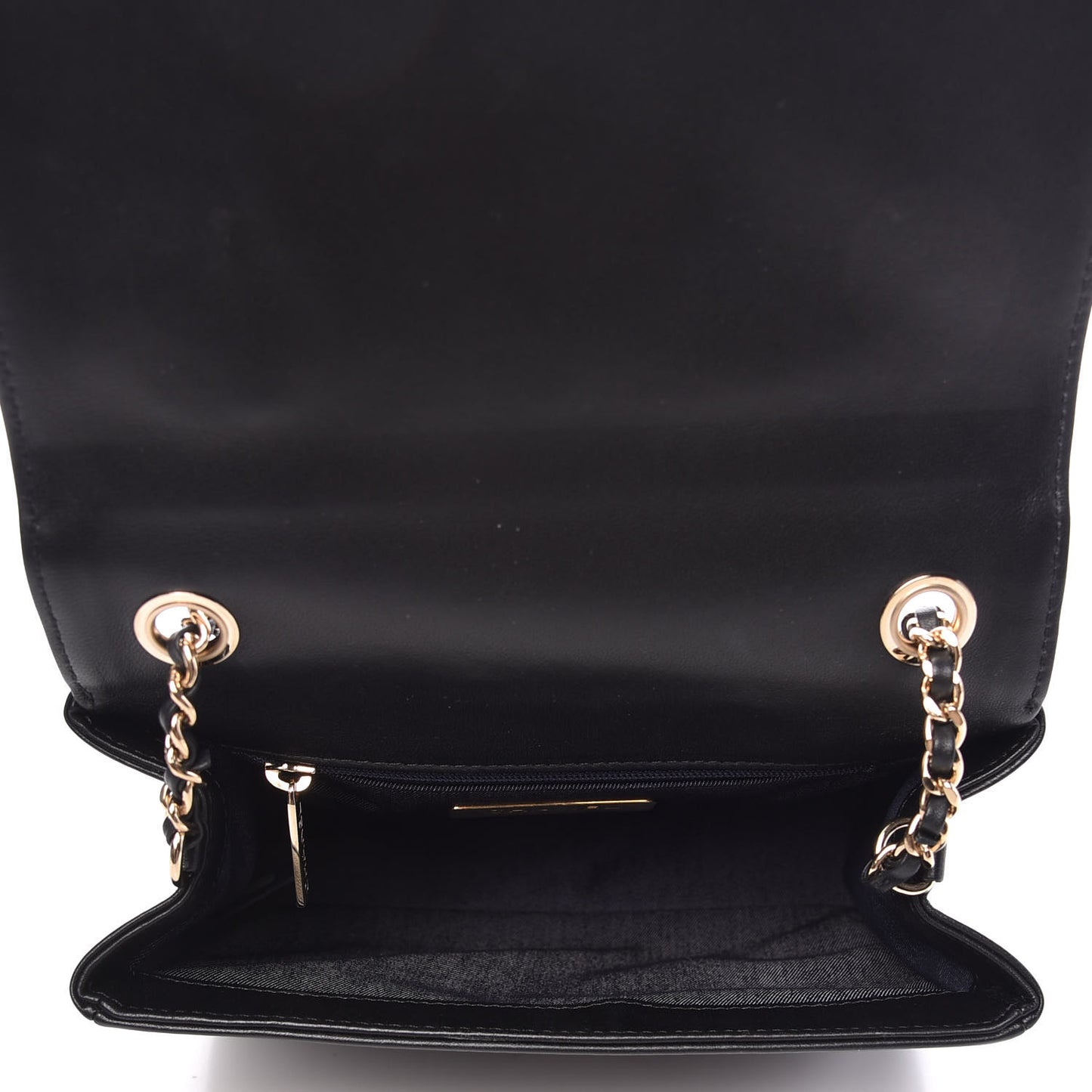 Lambskin CC Mania Flap Bag Black