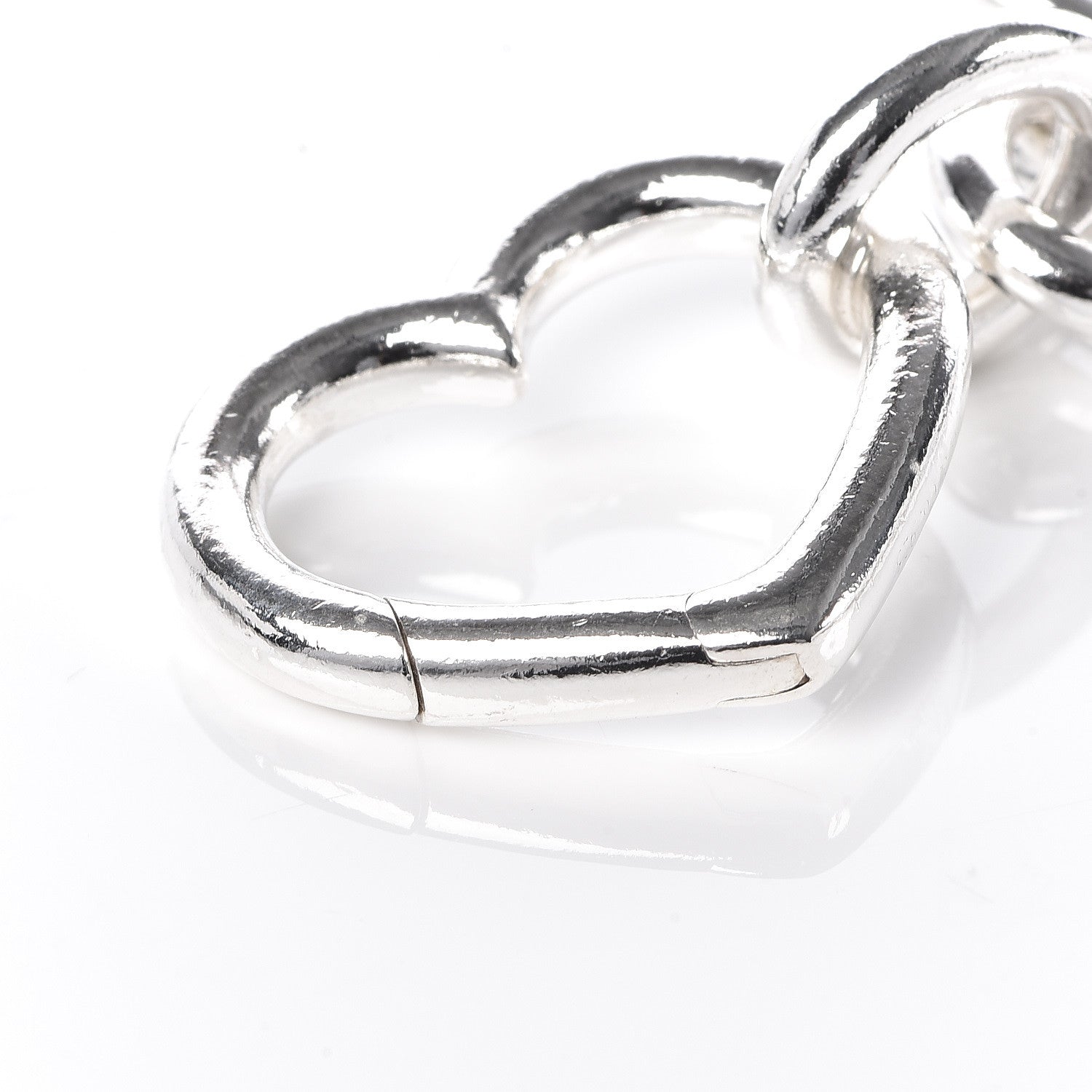 Tiffany Sterling Silver Open Heart Clasp Bracelet 4 of 5