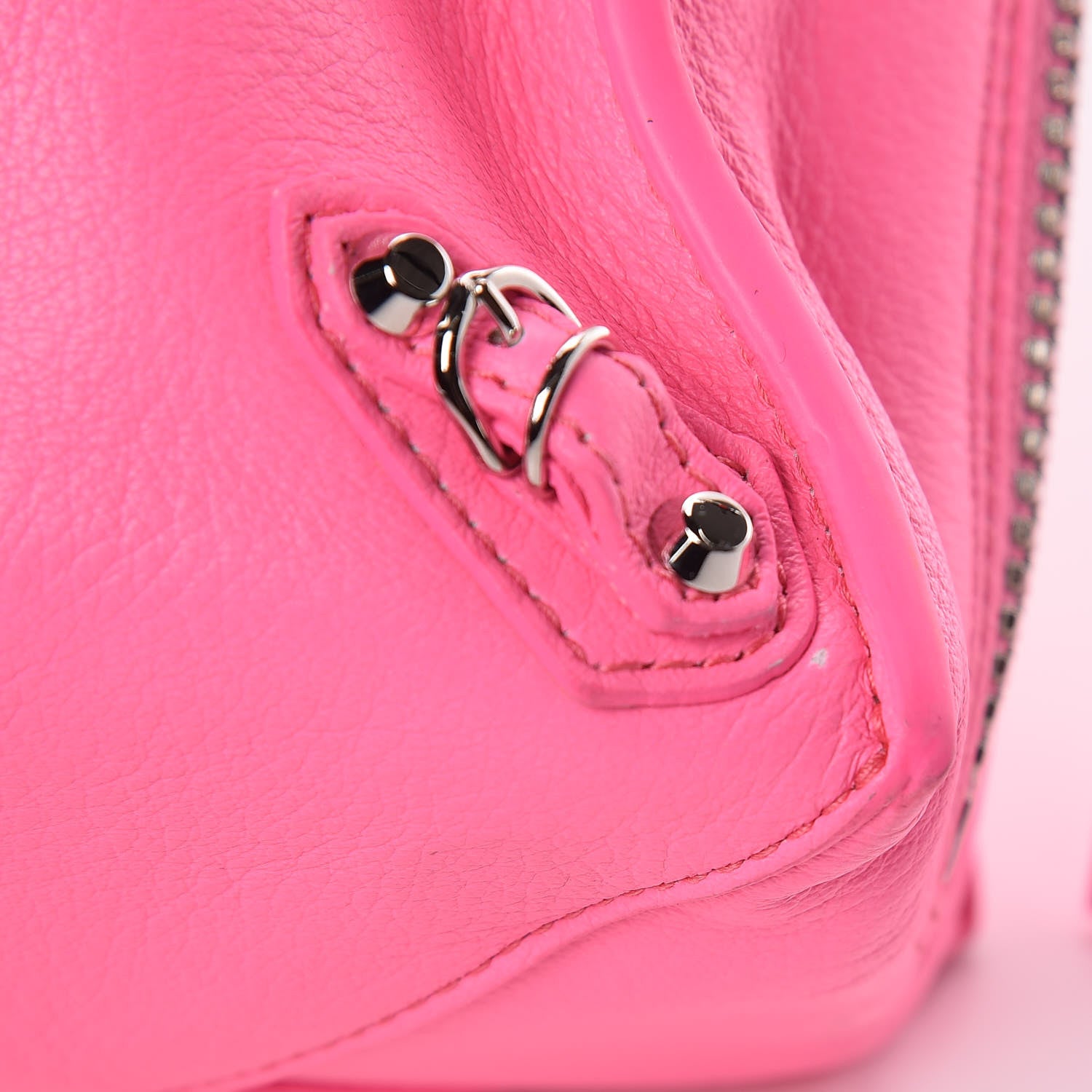 Balenciaga Veau Papier A6 Zip Around Tote Acid Pink 10 of 11