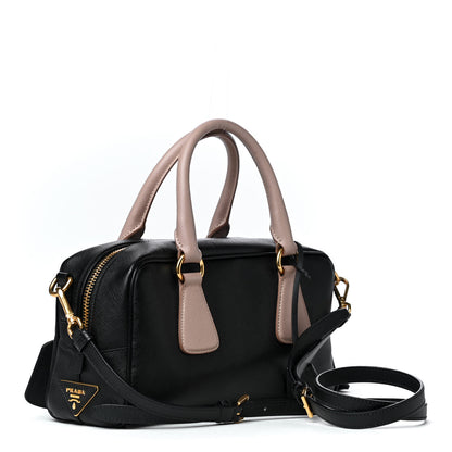 Prada Saffiano Lux Bauletto Black Cammeo 2 of 6
