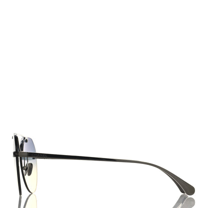 Chanel Titanium CC Pilot Aviator Sunglasses 4272-T Silver 3 of 7
