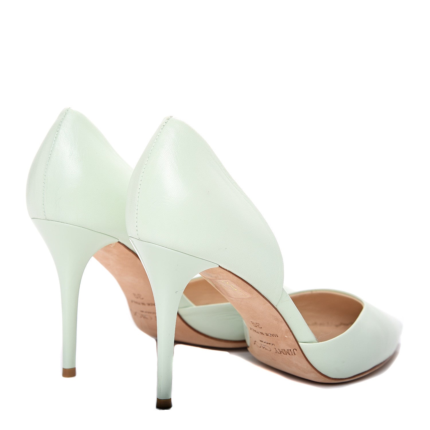 Jimmy Choo Calfskin Addison d'Orsay Pump 39 Key Lime 4 of 8