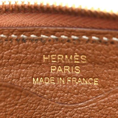 Hermes Evercolor Zipengo Card Holder Gold 6 of 8