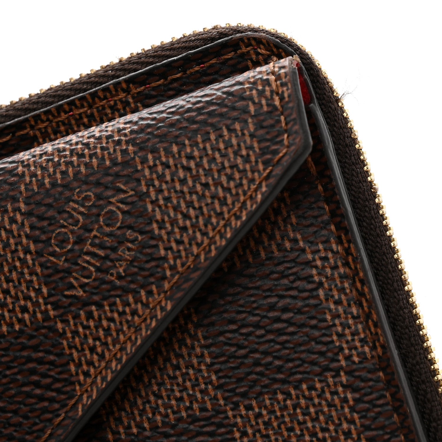Louis Vuitton Damier Ebene Recto Verso Card Holder Red 1936639