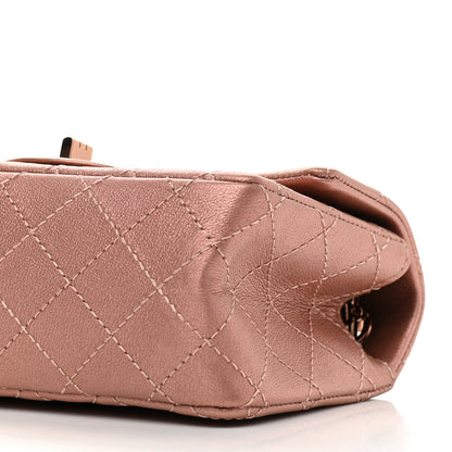 Chanel Metallic Grained Calfskin Quilted 2.55 Reissue Mini Flap Copper Pink 9 of 9