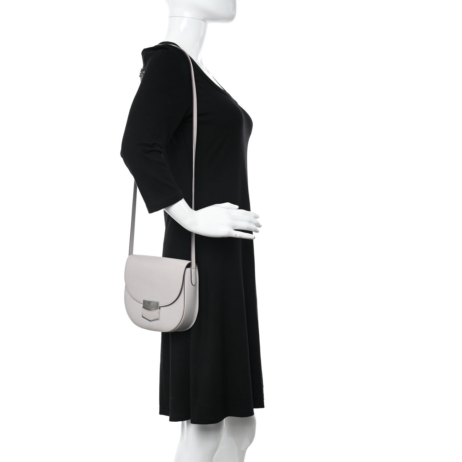 Celine Grained Calfskin Medium Trotteur Ballerina 2 of 14