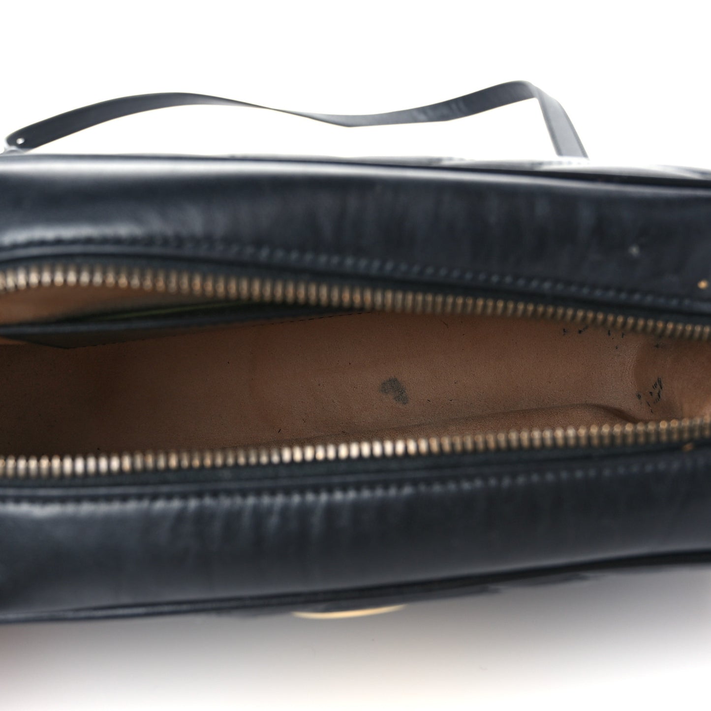 Calfskin Matelasse Small GG Marmont Chain Shoulder Bag Black