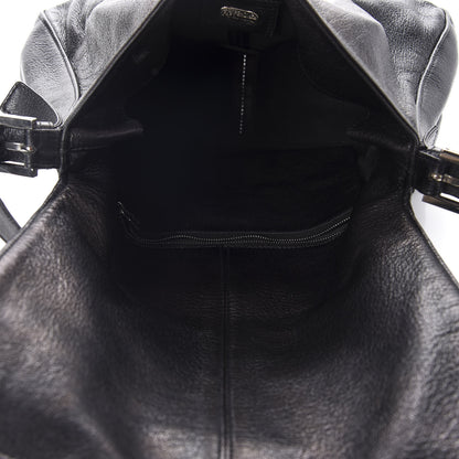 Fendi Calfskin Big Forever Mama Baguette Black 5 of 11