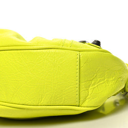 Balenciaga Agneau Arena Le Cagole Shoulder Bag XS Fluo Yellow 12 of 13