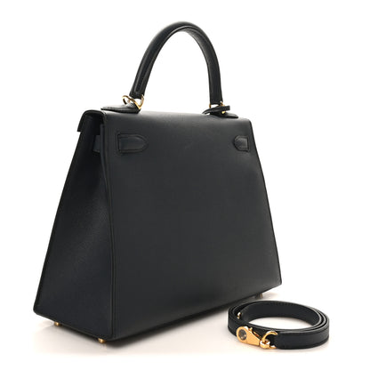 Hermes Epsom Kelly Sellier 28 Bleu Indigo 3 of 10