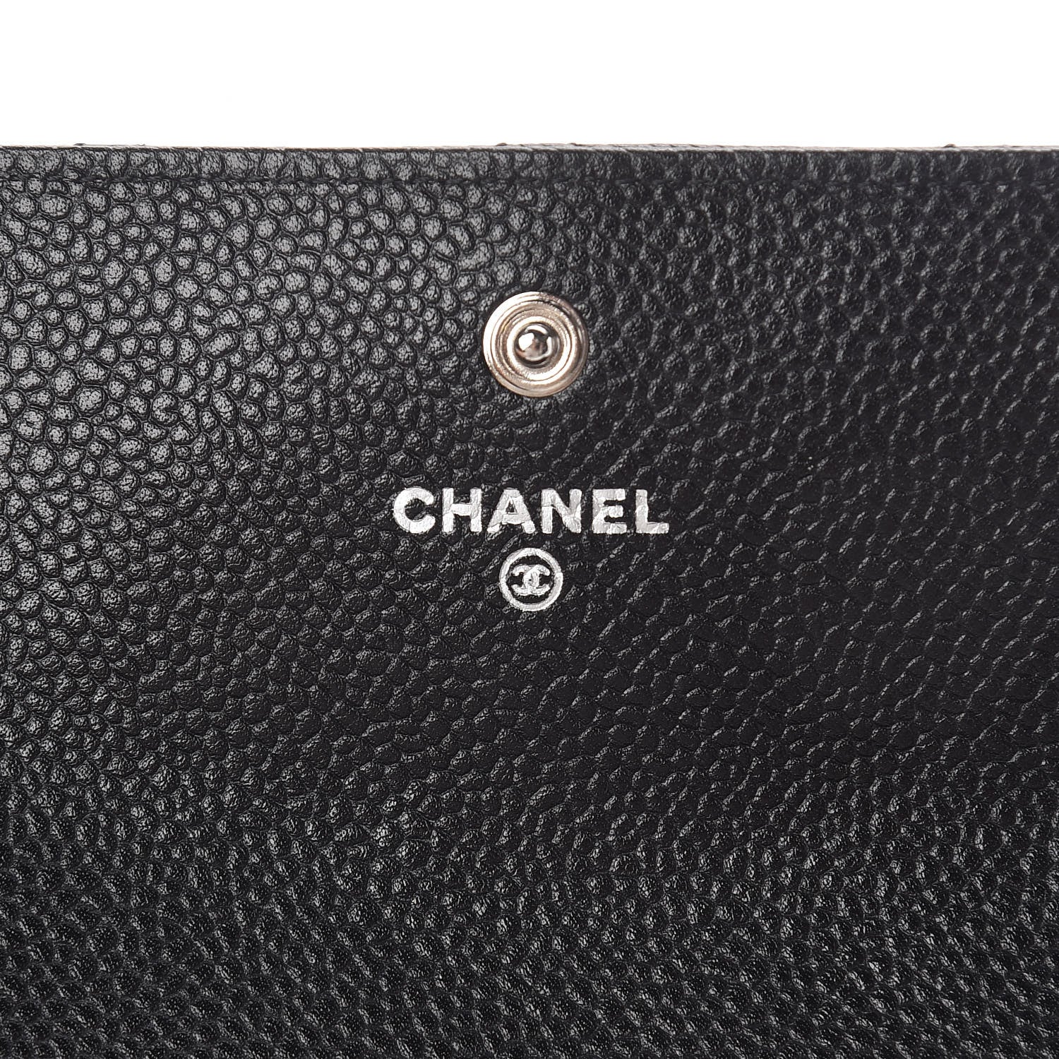 Chanel Caviar Quilted Large Gusset Flap Wallet Black 7 of 10