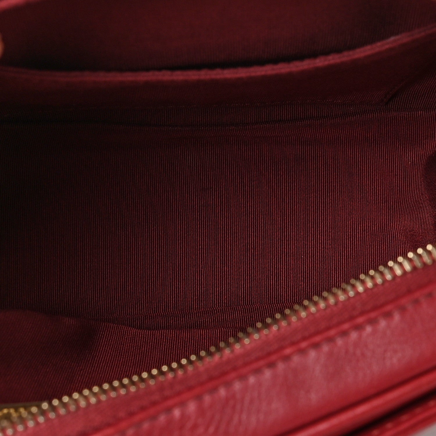Chanel Calfskin Quilted CC Small Vanity Case Dark Red 5 of 7
