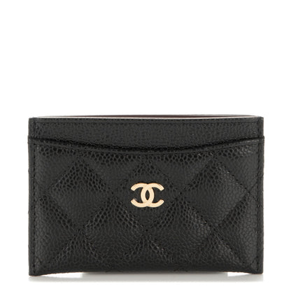 Chanel Caviar Quilted Card Holder Black 1 of 8