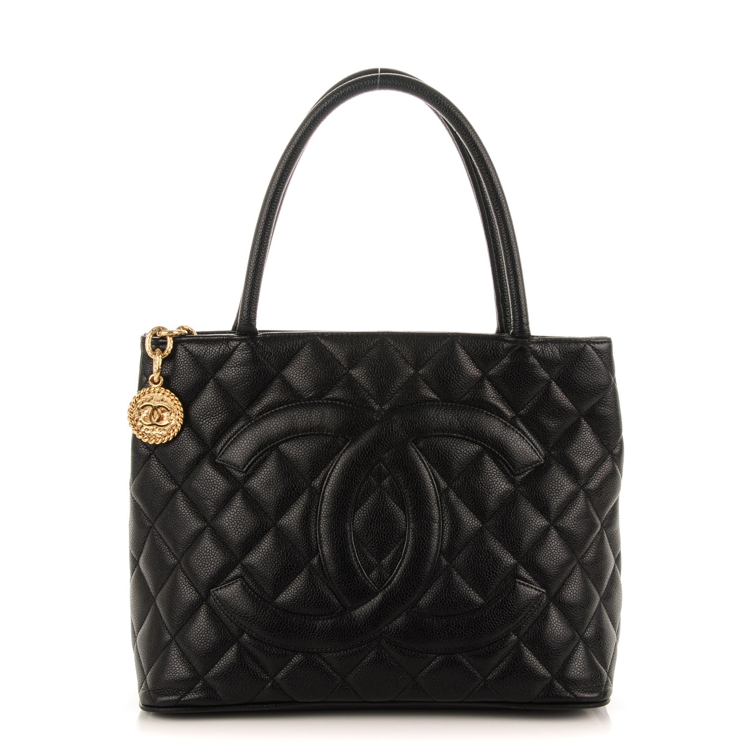 Chanel Caviar Quilted Medallion Tote Black 1 of 12
