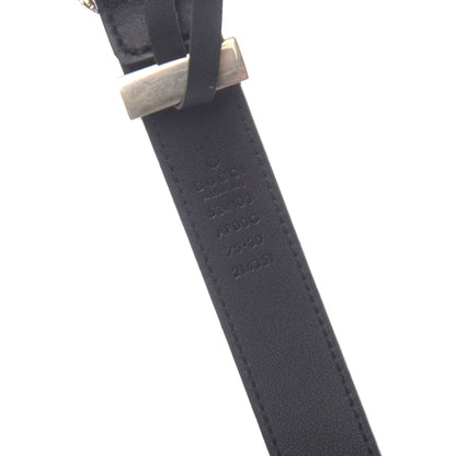 Gucci Moon Calfskin Torchon Double G 25mm Belt 75 30 Black 3 of 5