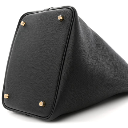 Hermes Taurillon Clemence Picotin Lock 22 MM Black 10 of 11