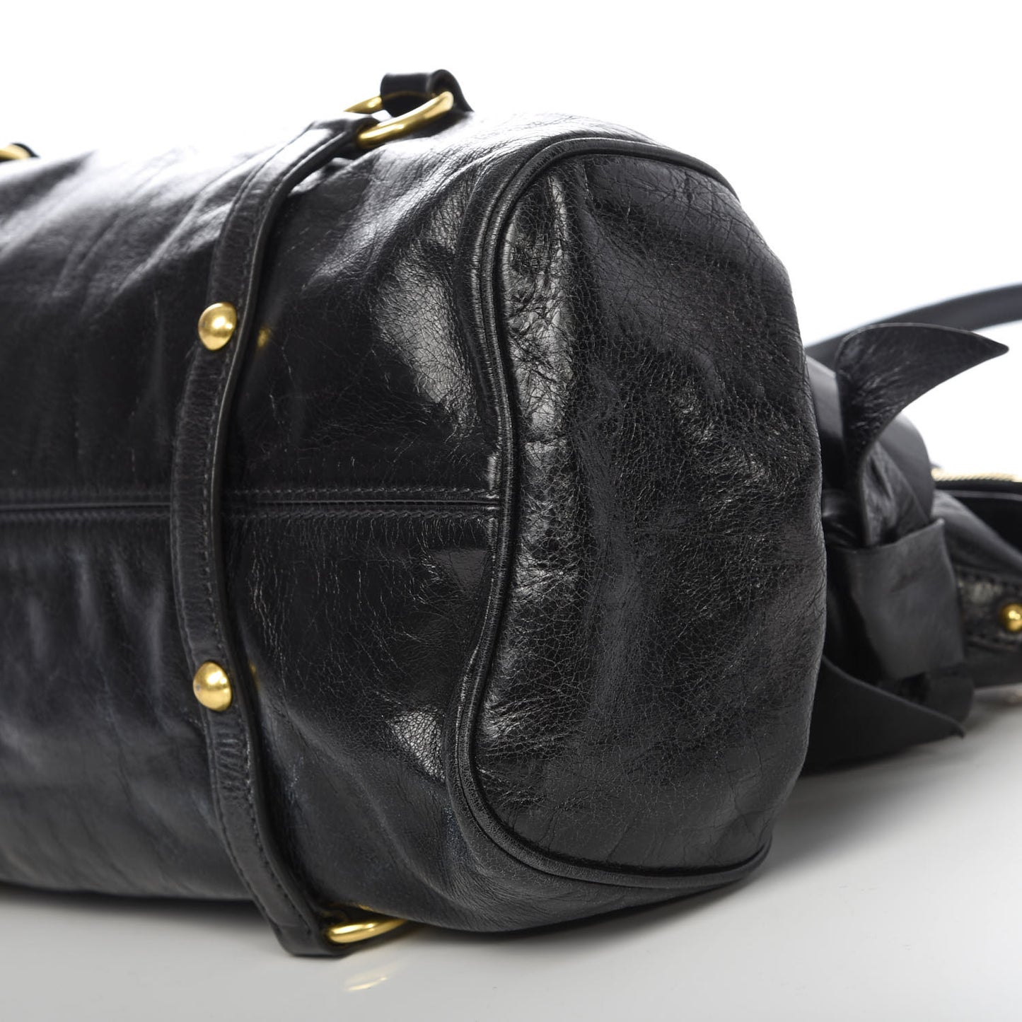 Vitello Lux Medium Bow Bag Black