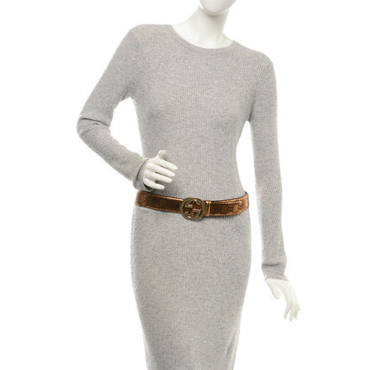 Gucci Guccissima Interlocking G Belt 95 38 Bronze 2 of 6
