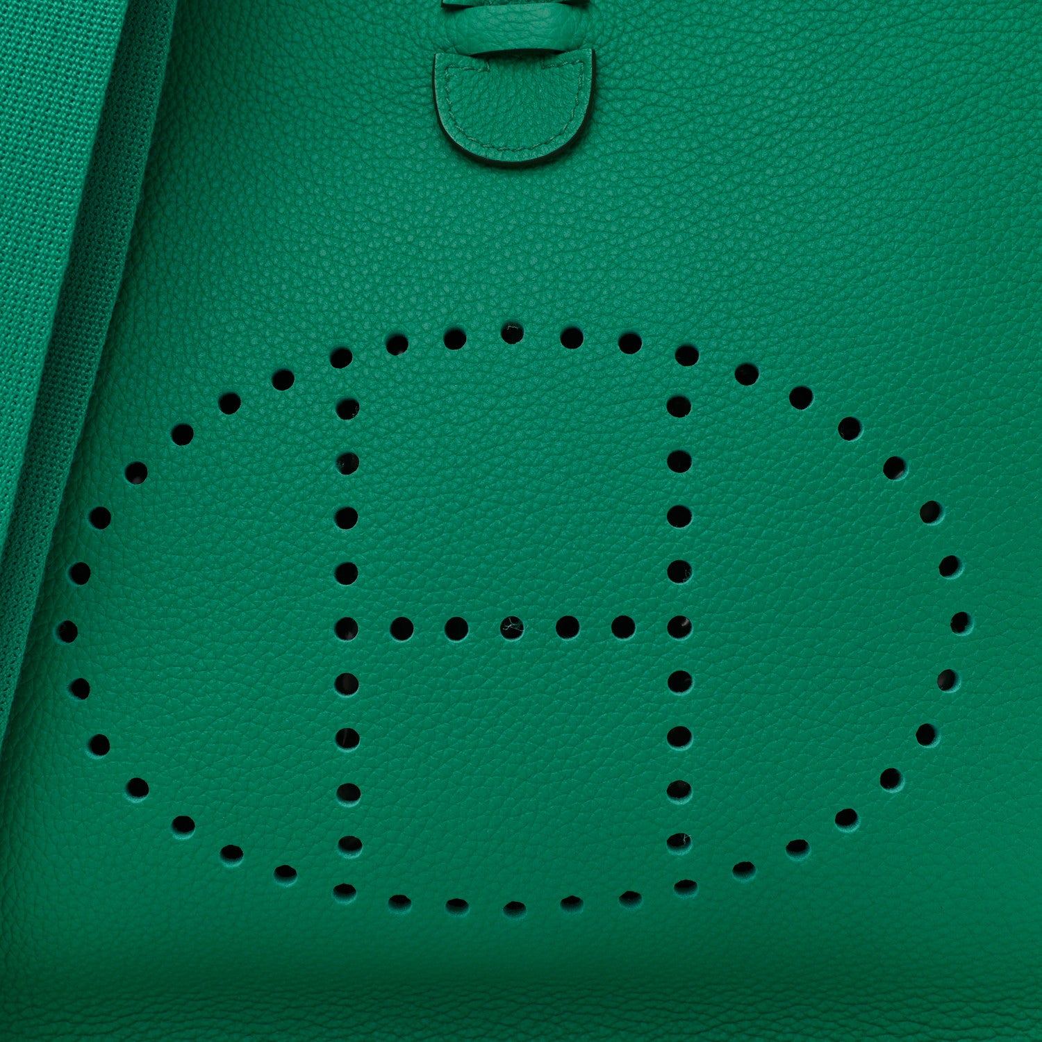 Hermes Taurillon Clemence Evelyne III PM Vert Jade 7 of 10