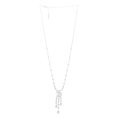 Chanel 18K White Gold Diamond Eternal No 5 Drop Necklace 3 of 6