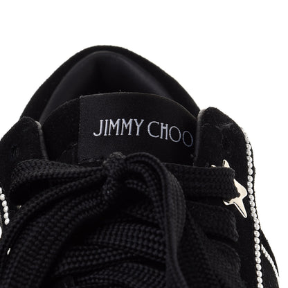 Jimmy Choo Suede Pearl Embellished Hawaii Low-Top Sneakers 36.5 Black 10 of 11
