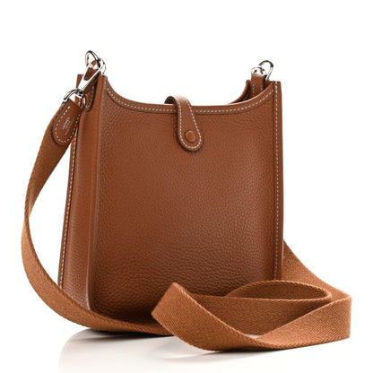 Hermes Taurillon Clemence Evelyne TPM Gold 3 of 12