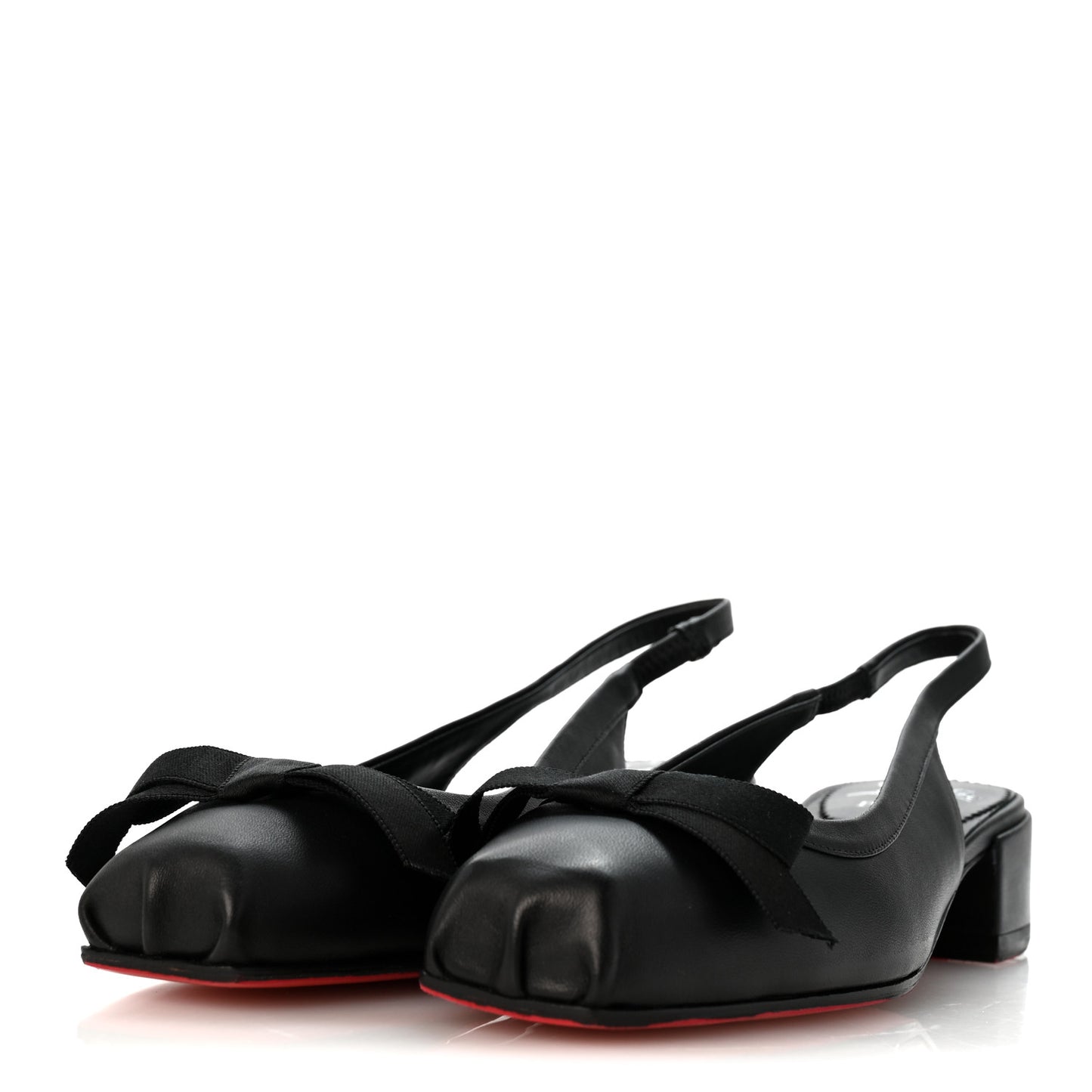Nappa Mamaflirt 30mm Bow Sling Ballerinas 37 Black