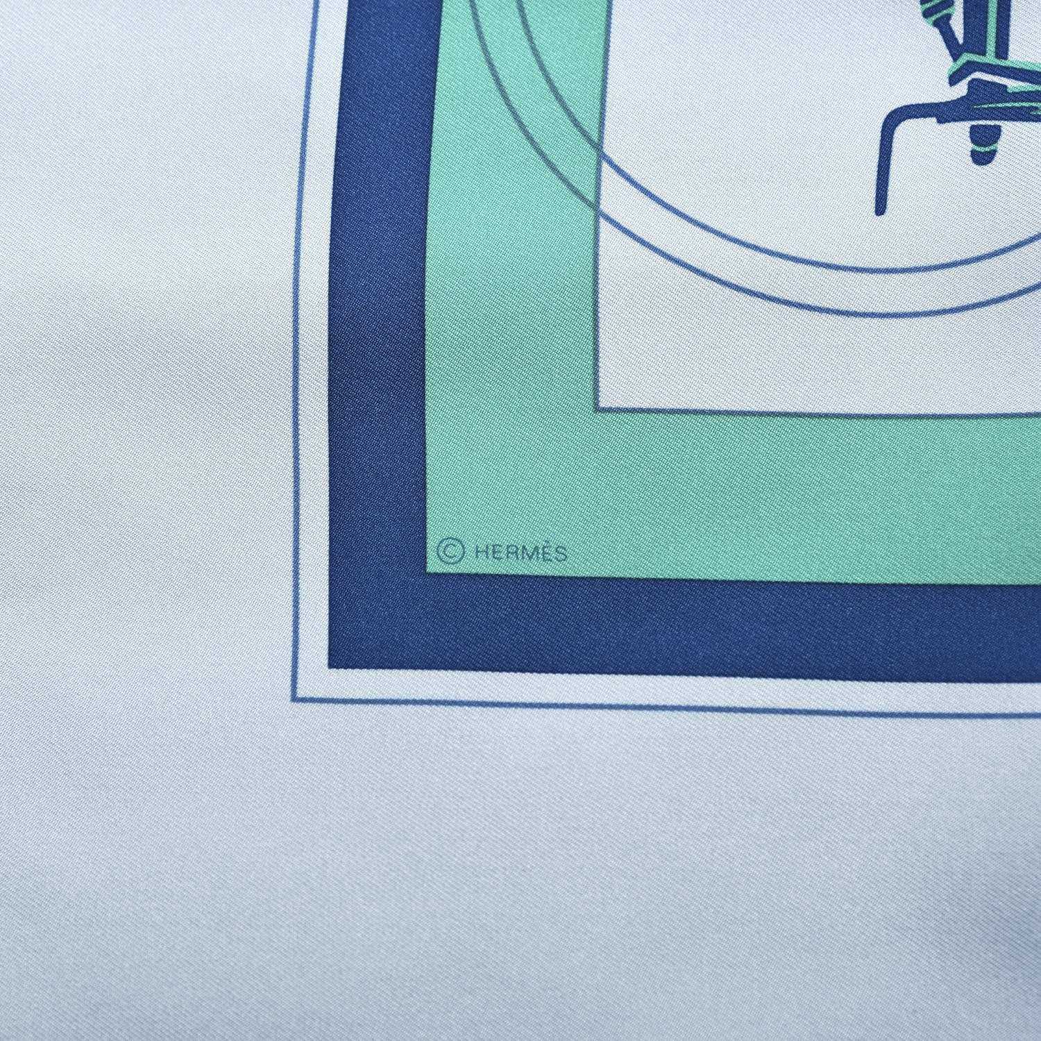 Hermes Silk Ex Libris Scarf 90 3 of 5