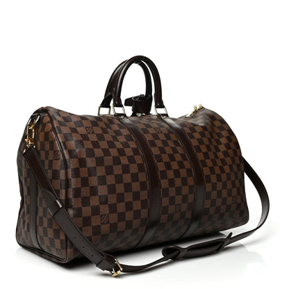 Louis Vuitton Damier Ebene Keepall Bandouliere 45 3 of 11