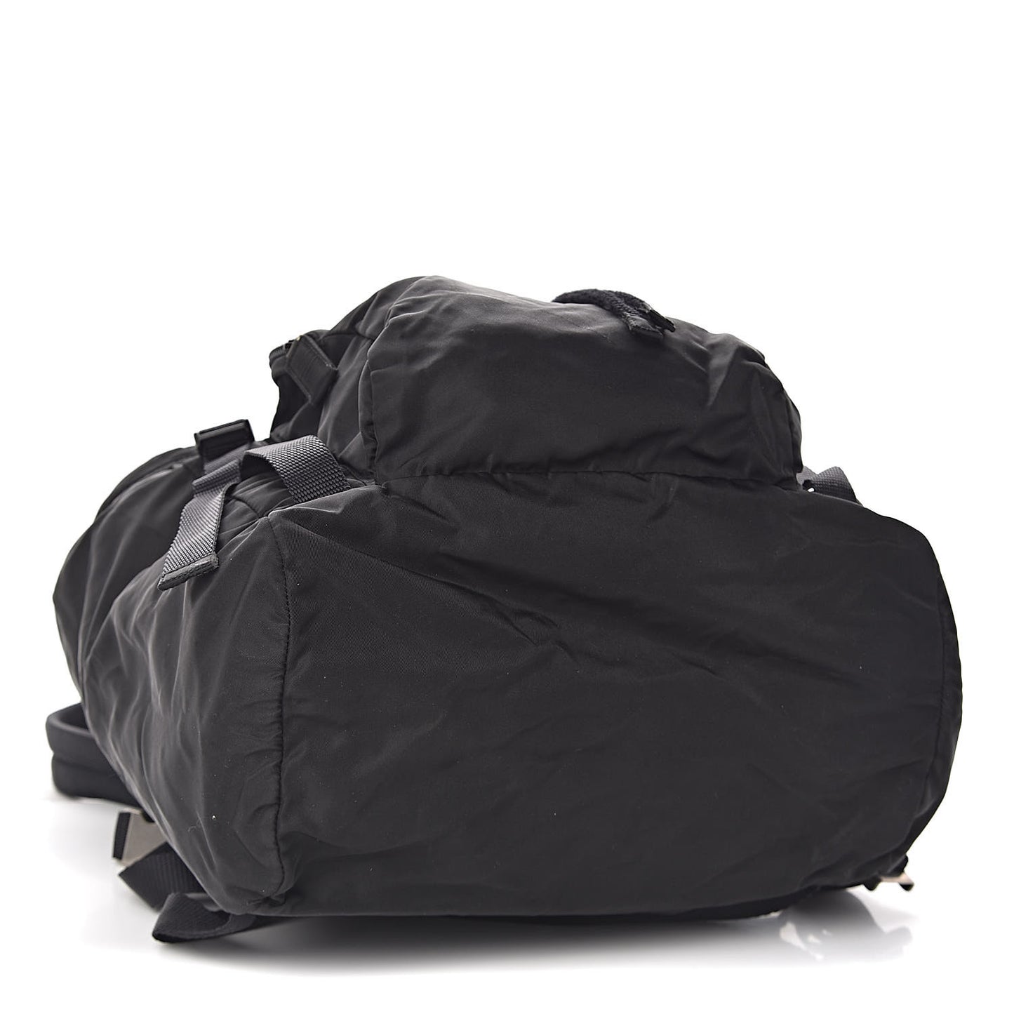 Tessuto Nylon Montagna Double Buckle Backpack Black
