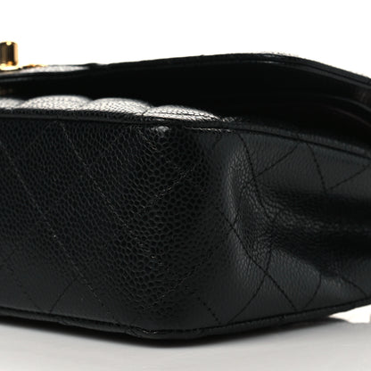 Chanel Caviar Quilted Medium Double Flap Black 9 of 10
