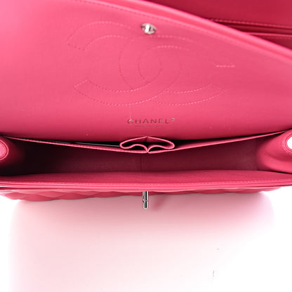 Chanel Lambskin Quilted Jumbo Double Flap Dark Pink 5 of 11