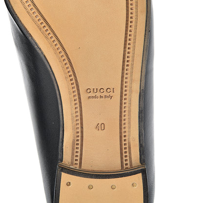 Gucci Lambskin Womens Brixton Horsebit Loafers 40 Black 6 of 8