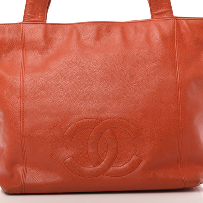 Chanel Caviar CC Tote Orange 13 of 14