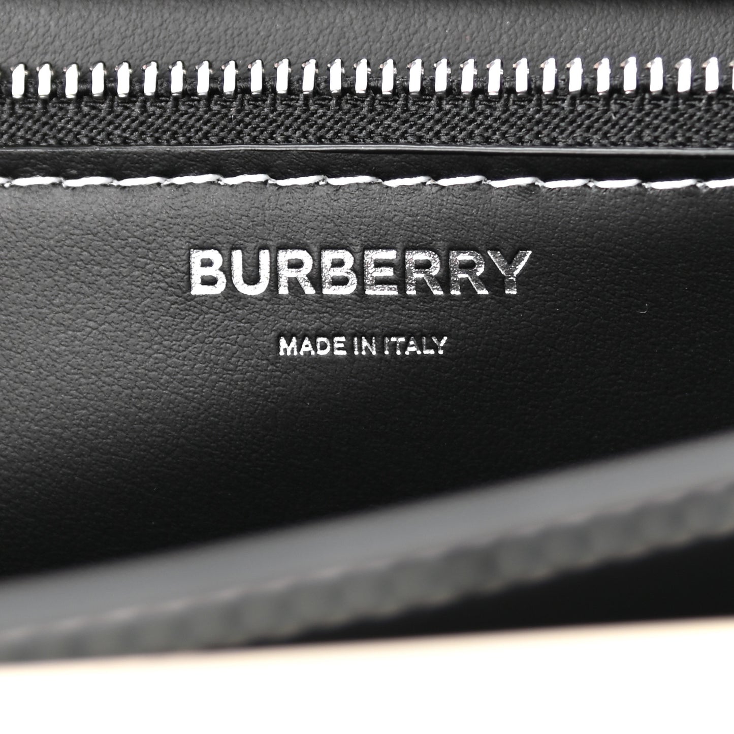 Calfskin Monogram Embossed Medium TB Chain Bag Black White