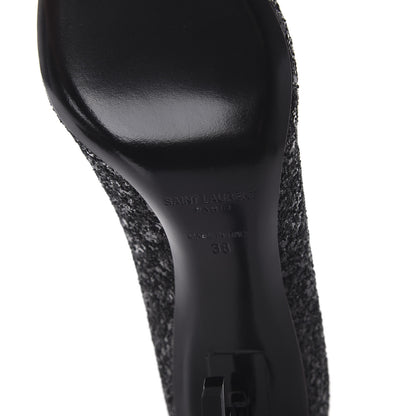 Saint Laurent Glitter Opyum 85 Pumps 38 Black 6 of 9