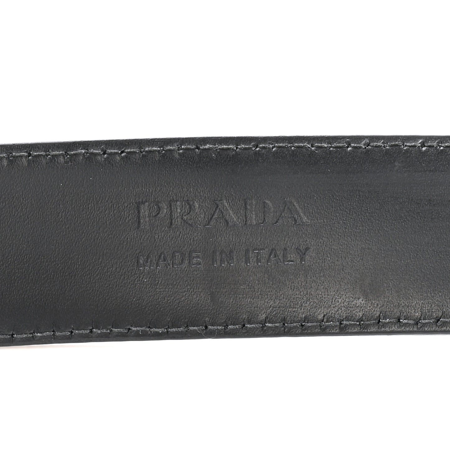 Saffiano Triangle Belt 100 40 Black