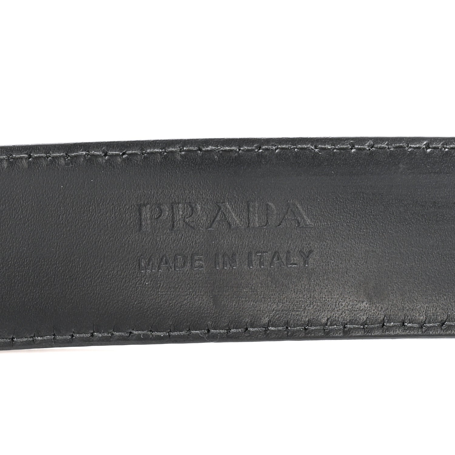 Prada Saffiano Triangle Belt 100 40 Black 5 of 8