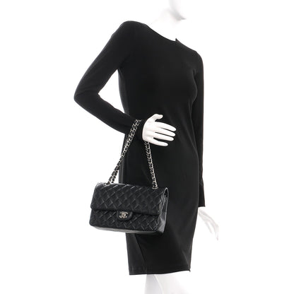 Chanel Caviar Quilted Medium Double Flap Black 3 of 9