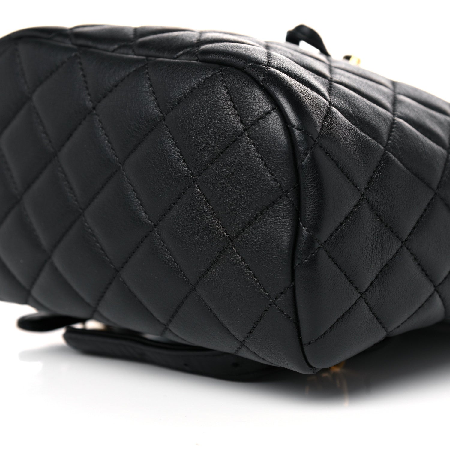 Chanel Calfskin Quilted Mini Urban Spirit Backpack Black 9 of 11