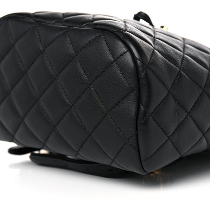 Chanel Calfskin Quilted Mini Urban Spirit Backpack Black 9 of 11