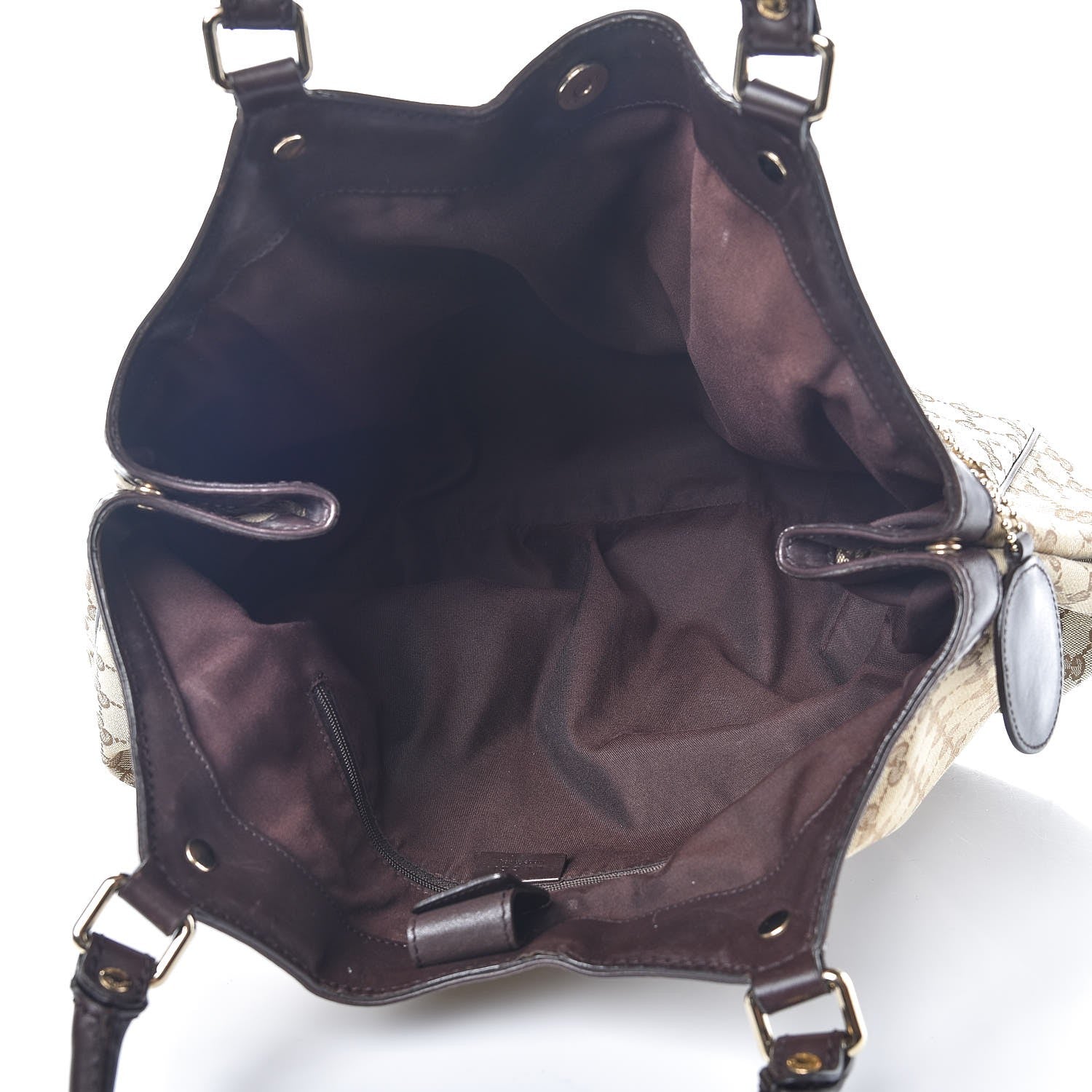 Gucci Monogram Large Sukey Tote Dark Brown 6 of 15