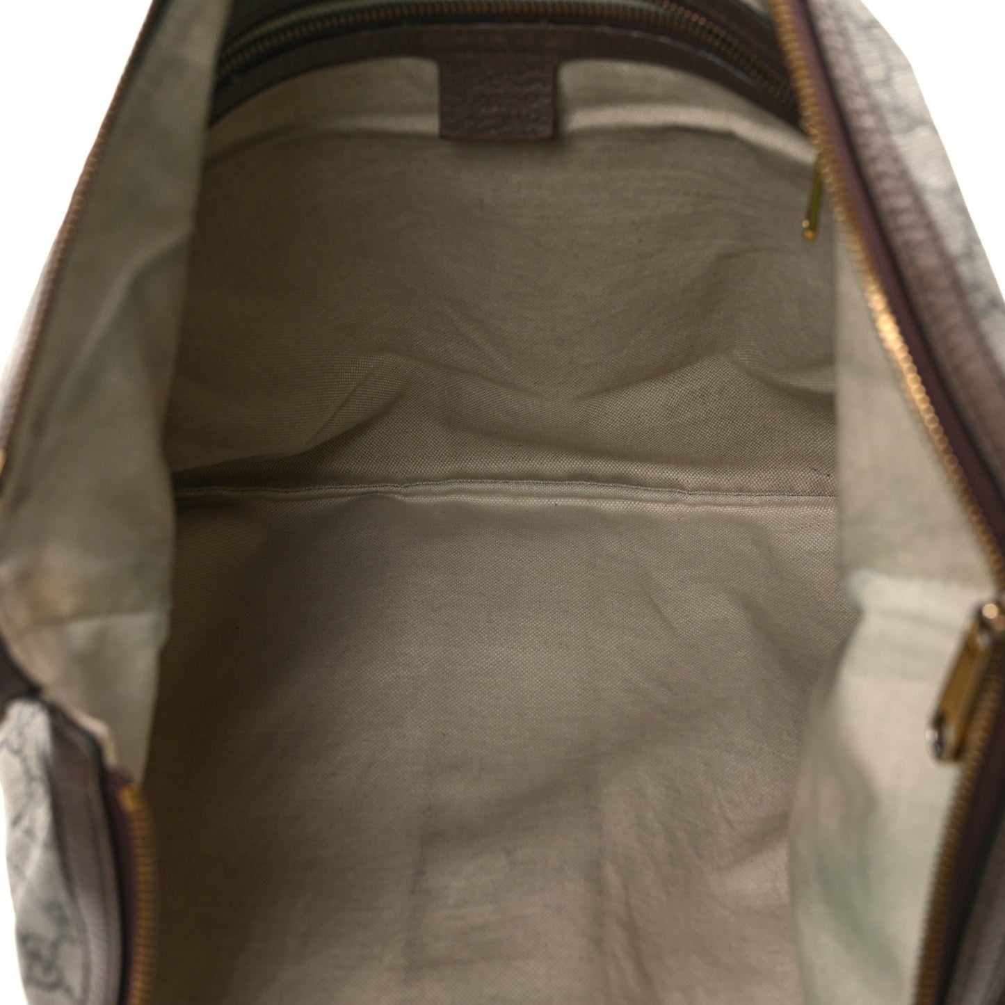 GG Supreme Monogram Web Ophidia Half Moon Hobo Brown