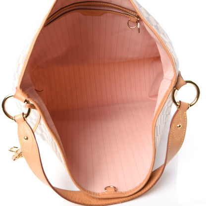 Louis Vuitton Damier Azur Delightful MM Rose Ballerine 8 of 16