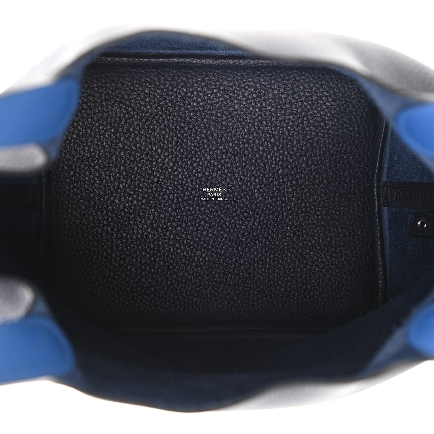Taurillon Clemence Swift Eclat Picotin Lock 22 MM Bleu Nuit Bleu Electrique