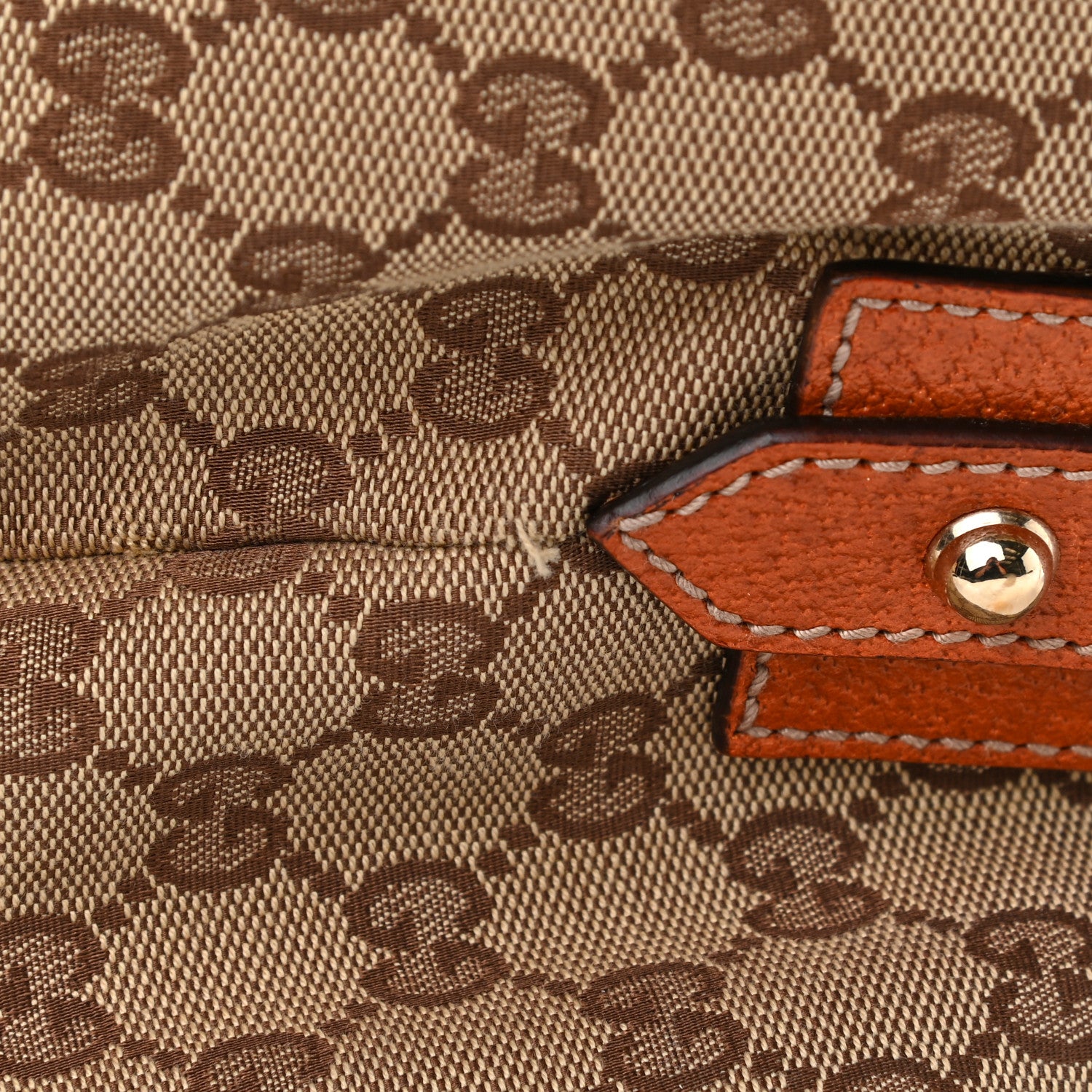 Gucci Monogram Large Horsebit Chain Hobo Brown 10 of 10