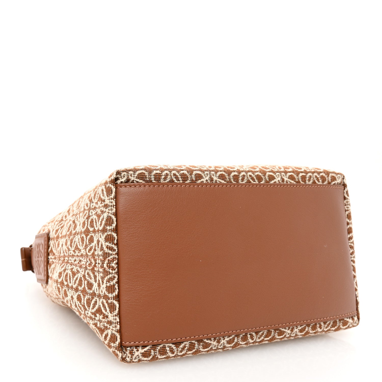 Loewe Jacquard Anagram Calfskin Small Cubi Bag Tan Pecan 4 of 9